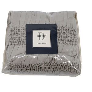 Dillards Studio D Serenade Bedding Collection Light Gray Euro Pillow Sham